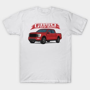 Car truck off road  f-150 red T-Shirt